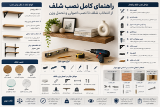 راهنمای کامل نصب شلف از انتخاب شلف تا نصب اصولی و تحمل وزن