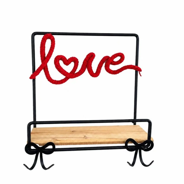 شلف دیواری با جاکلیدی پاپیون مدل ND-WS-LOVE-01